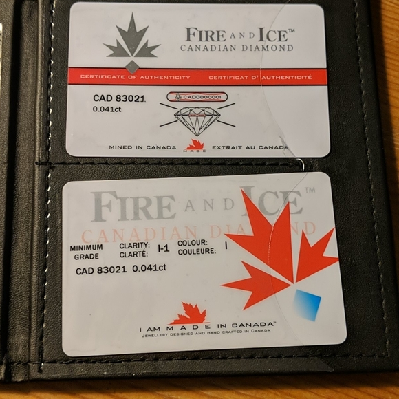 Silver Infinity Ring with diamond and rose gold - Picture 3 of 3